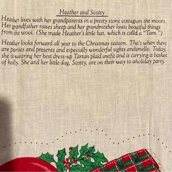 Vintage Holiday Sewing Fabric Panel “Heather and Scotty”
Panel is 18 x 44 inches - Picture 4 of 6